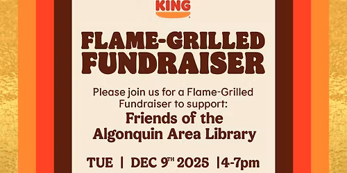 Flame-Grilled Friends of the Library Fundraiser