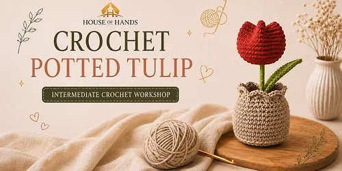 Crochet Potted Tulip