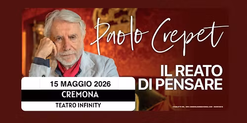CREMONA - TEATRO INFINITY 1 - PAOLO CREPET - Il reato di pensare