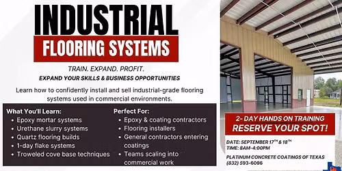 Industrial Floor Systems Training