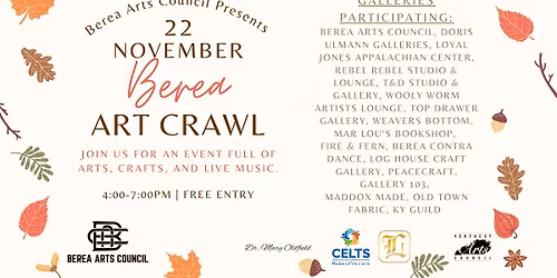 Berea Arts Council Presents: the Berea Art Crawl