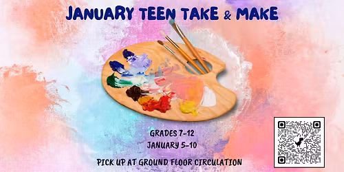 January Teen Take & Make: Paint by Number, Grades 7-12
