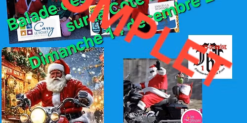 Balade des P\u00e8res No\u00ebl en moto sur la C\u00f4te Bleue