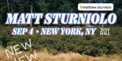 Matt Sturniolo at The Wilbur