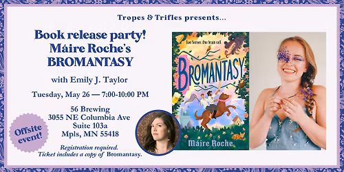 Book release party! M\u00e1ire Roche's BROMANTASY