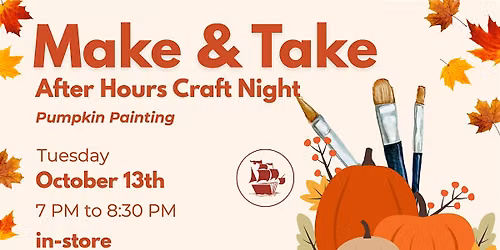 Make & Take - Mini Pumpkin Paint and Sip