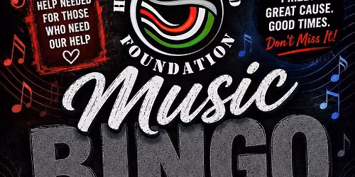 Heroes Unheard Music Bingo