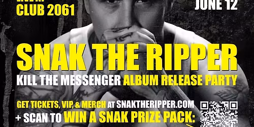 SNAK THE RIPPER - MONTREAL K*ll The Messenger album release party!