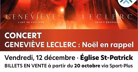 Concert | Genevi\u00e8ve Leclerc : No\u00ebl en rappel