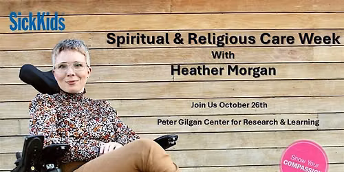 Spiritual & Religious Care Week:   An Afternoon with Heather Renee Morgan: