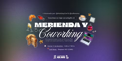 Merienda y Coworking - Diciembre
