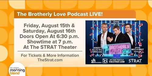 The Brotherly Love Podcast Live at Xcite Center - Parx Casino and Racing