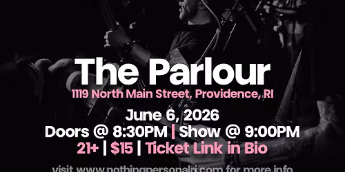 Nothing Personal: Emo Night (live cover band) at The Parlour