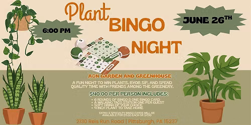 PLANT BINGO NIGHT