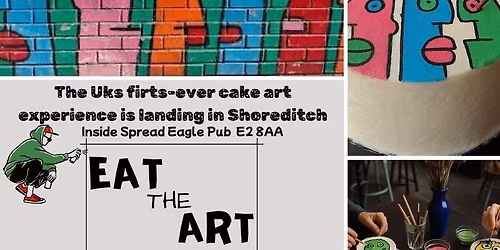 Eat the art.  Graffiti on cake.