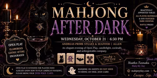 \ud83d\udc08\u200d\u2b1b MAHJONG AFTER DARK - Open Play or Guided Play
