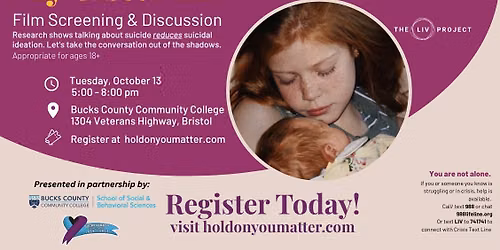 My Sister Liv - Film Screening & Discussion on Suicide Prevention