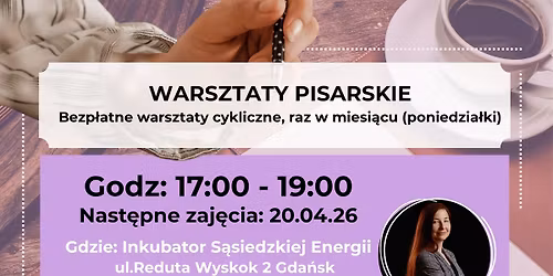 Kreatywne pisanie - warsztaty pisarskie 