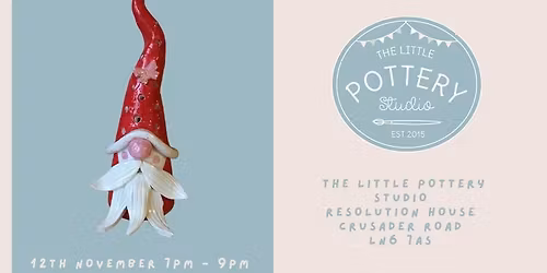 Santa Gonk Tealight - Handbuilding Class