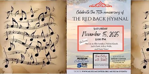Music Under the Stars Presents 75th Anniversary of the Red Back Hymnal Singing