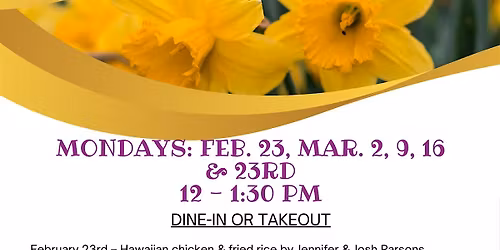 Lenten Lunch at Calvary Church of Stonington: Chicken Marbella