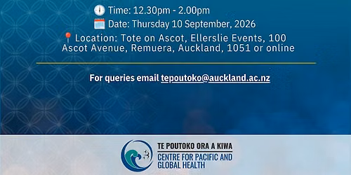 Official Launch of the Te Poutoko Ora a Kiwa WHO Collaborating Centre