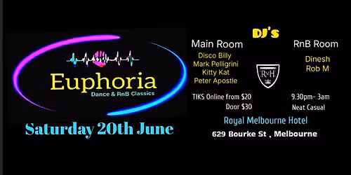 The New & Exciting EUPHORIA is back On SATURDAY 20th of June