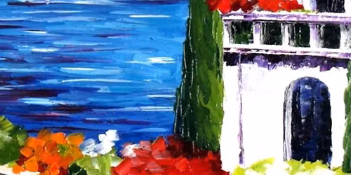 "Vacation Getaway" In Person Paint Night Event Friday 7:00 p.m. in West Seattle (Wine Included)