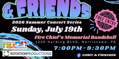 Cory & Friends at The Fire Chief\u2019s Memorial Bandshell