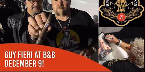 Espinosa Knuckle Sandwich Cigars Meet and Greet with Guy Fieri