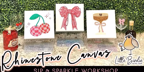 Rhinestone Canvas | Sip & Sparkle Workshop