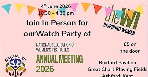 NFWI AGM Watch Party hosted by Singleton WI