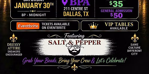Pearls & Power Mardi Gras Sneaker Ball