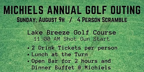 Michiels Annual Golf Outing