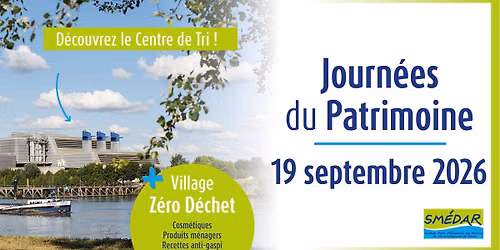 Journ\u00e9es Europ\u00e9ennes du Patrimoine \u2013 Le Sm\u00e9dar vous ouvre ses portes !