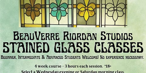 \u2728 Stained Glass Classes \u2014 Saturday Morning Session \u2728