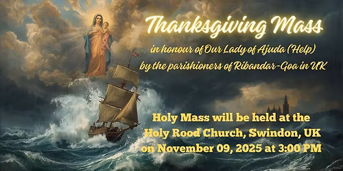 Thanksgiving Mass in honour of Our Lady of Ajuda (Help) by the parishioners of Ribandar-Goa in UK