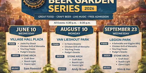 Beer Garden Series - Pints in the Park @ Van Lieshout Park 