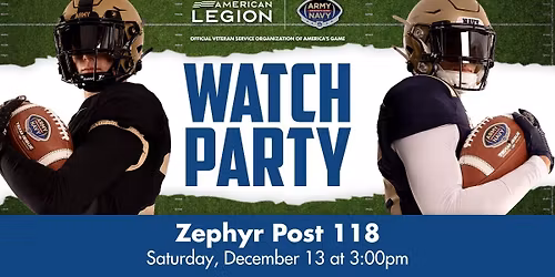 Army Navy Game Watch Party
