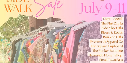 Hernando Summer Sidewalk Sale
