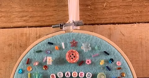 Mindful Making - Beaded Art Hoop 14+