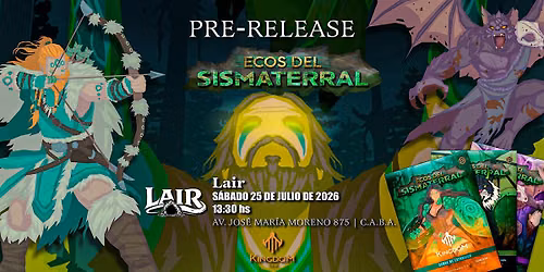 Pre-release Ecos del Sismaterral\u2122 - Lair (25-07-2026) | Kingdom TCG\u2122