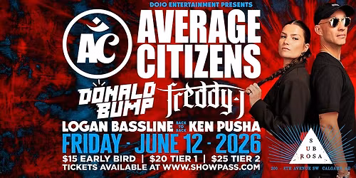 AVERAGE CITIZENS @ Sub Rosa || Friday, June 12