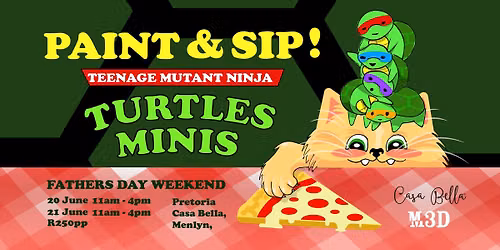 Teenage Mutant Ninja Turtles Fathers Day Sip and Paint