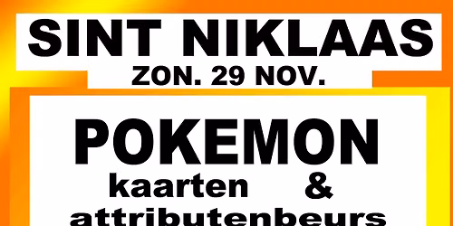 Pok\u00e9mon Kaarten Beurs te Sint-Niklaas