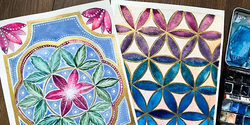 Watercolours for Wellbeing: The Flower of Life