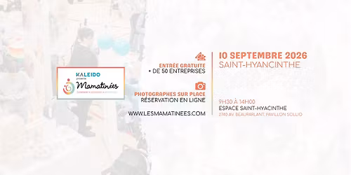 Mamatin\u00e9e Saint-Hyacinthe - 10 septembre 2026