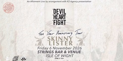 Skinny Lister \u2022 Strings Bar & Venue, Isle Of Wight \u2022 06.11.26