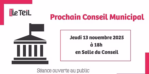Conseil municipal du 13 novembre  2025