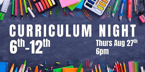 Curriculum Night - 6th to 12th